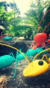 They had giant colorful metal ants everywhere!
