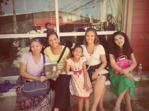 Phen, Marikka, Nong Bo, and I out in the ministry!