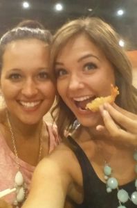 Look what I'm eating! A little shrimp!!!